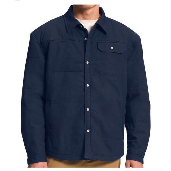 NEW W TAGS THE NORTH FACE Heatseaker M66 Stuffed‎ Shirt Jacket Navy Medium - Picture 1 of 9